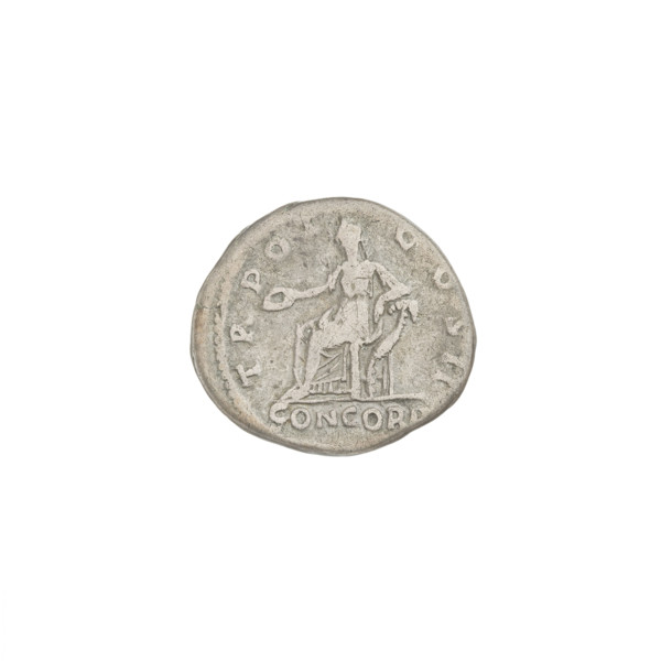 denarius, Aelius (101–138; successor of Hadrian 136–138); Obv.: head of Aelius facing right; rim