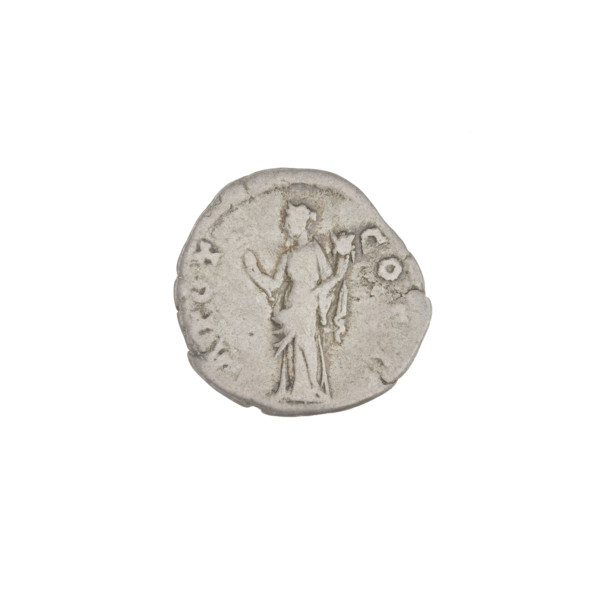 Denarius of Aelius (101–138; successor of Hadrian 136–138). Obverse: head of Aelius facing right;
