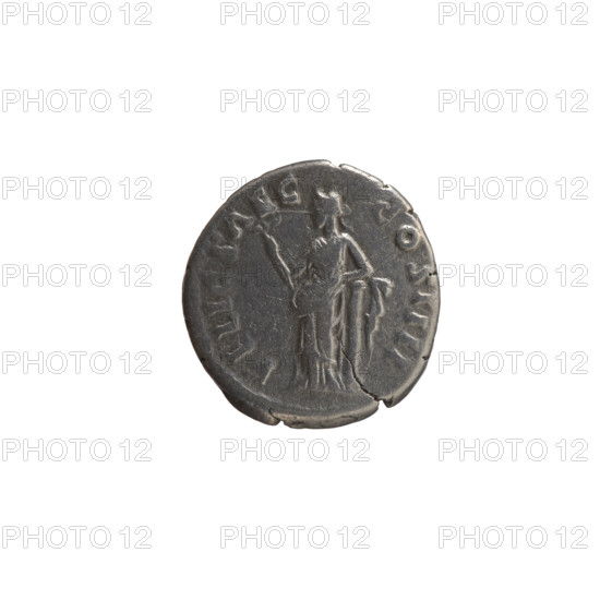 Denarius of Antoninus Pius (86–161; Roman emperor 138–161). Obverse: head of the emperor in a