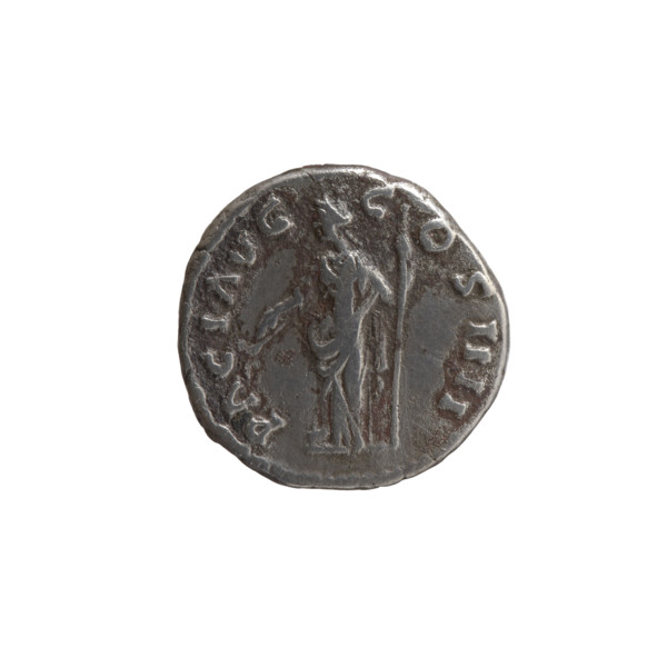 Denarius, Antoninus Pius (86–161; Roman emperor 138–161) (issuer). Obverse: Head of the emperor in