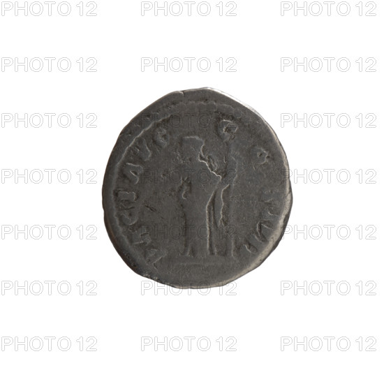 Denarius of Antoninus Pius (86–161; Roman emperor 138–161). Obverse: Head of Antoninus Pius in a