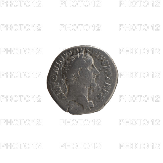 Denarius, Antoninus Pius (86–161; Roman emperor 138–161), issuer; obverse: head of Antoninus Pius
