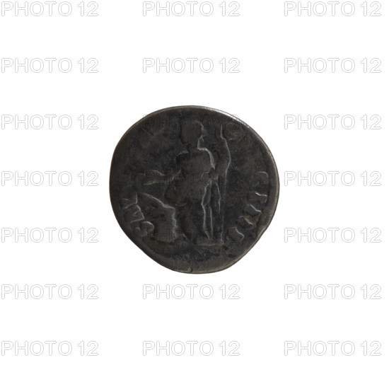 Denarius, Antoninus Pius (86–161; Roman emperor 138–161). Obverse: head of Antoninus Pius in a