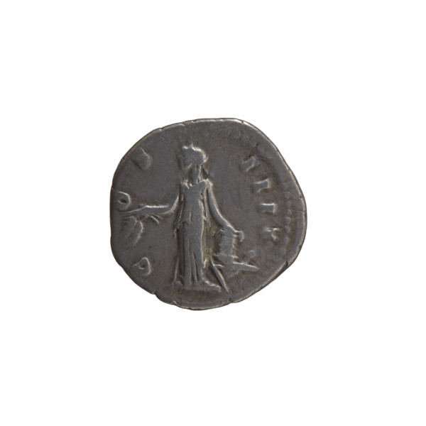Denarius, Antoninus Pius (86–161; Roman emperor 138–161) — obverse: head of the emperor in a laurel