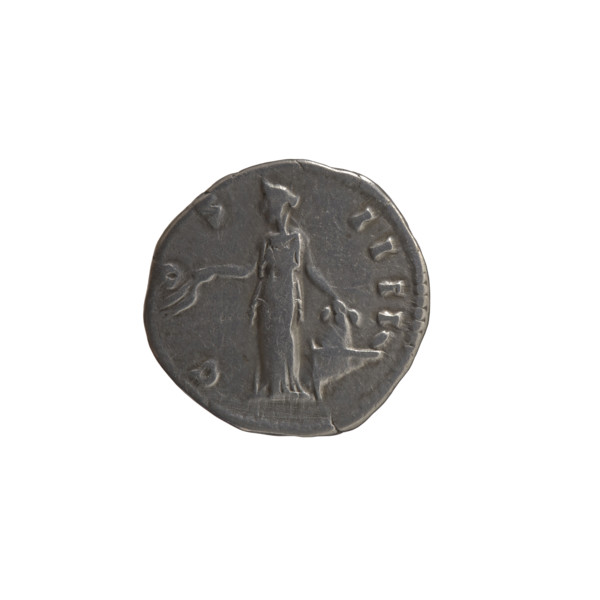 Denarius, Antoninus Pius (86–161; Roman emperor 138–161) — obverse: head of Antoninus Pius in a