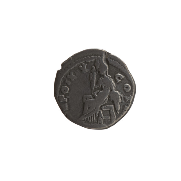 Denarius of Antoninus Pius (86–161; Roman emperor 138–161). Obverse: head of Antoninus Pius in a