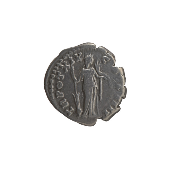 Denarius, Antoninus Pius (86–161; Roman emperor 138–161) — obverse: head of Antoninus Pius in a