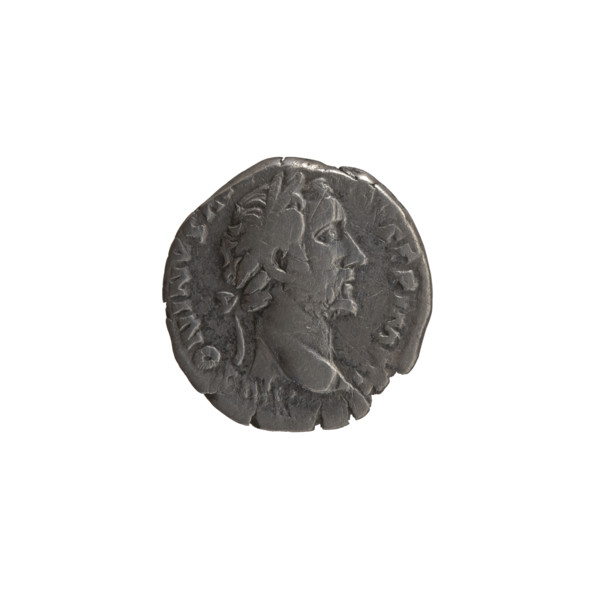 Denarius, Antoninus Pius (86–161; Roman emperor 138–161), issuer. Obverse: head of Antoninus Pius
