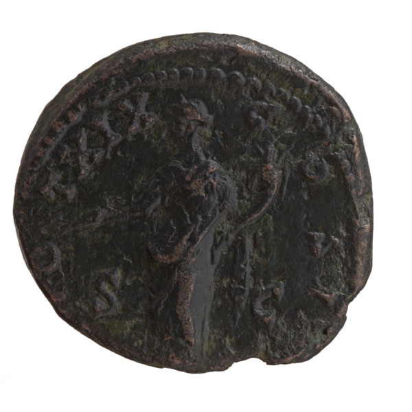 As/dupondius of Antoninus Pius (86–161; Roman emperor 138–161), issuer: Antoninus Pius – obverse: