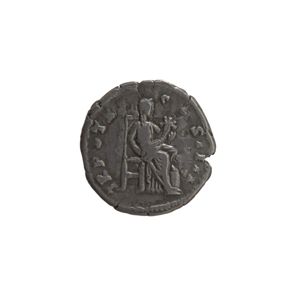 Denarius of Antoninus Pius (86–161; Roman emperor 138–161). Obverse: head of the emperor in a