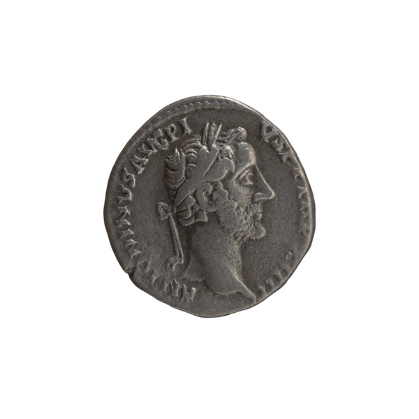 Denarius (hybrid) of Antoninus Pius (86–161; Roman emperor 138–161), after 155–157. Obverse: Head