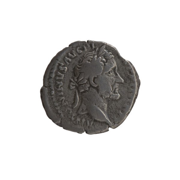 Denarius, Antoninus Pius (86–161; Roman emperor 138–161). Obverse: head of the emperor in a laurel