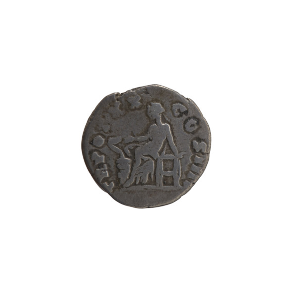 Denarius of Antoninus Pius (86–161; Roman emperor 138–161), c. 156–157. Obverse: Head of Antoninus