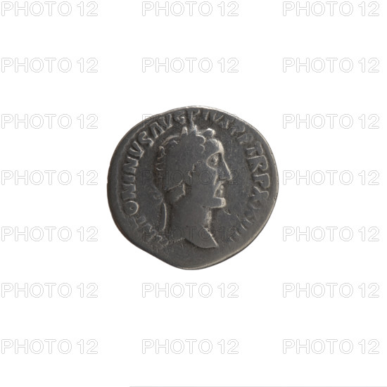 Denarius of Antoninus Pius (86–161; Roman emperor 138–161), 160–161. Obverse: Head of Antoninus