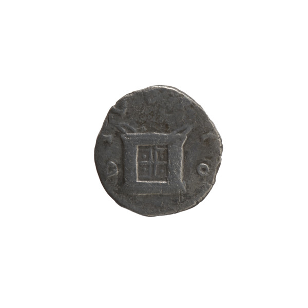 Denarius, posthumous issue for Antoninus Pius (86–161; Roman emperor 138–161), featuring heads of