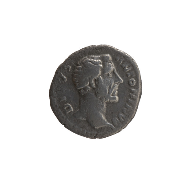 Denarius, posthumous, depicting Antoninus Pius (86–161; Roman emperor 138–161), Marcus Aurelius