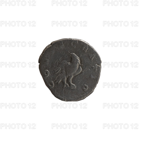 Denarius of Lucius Verus (issuer) and Marcus Aurelius (issuer); posthumous depiction of Antoninus