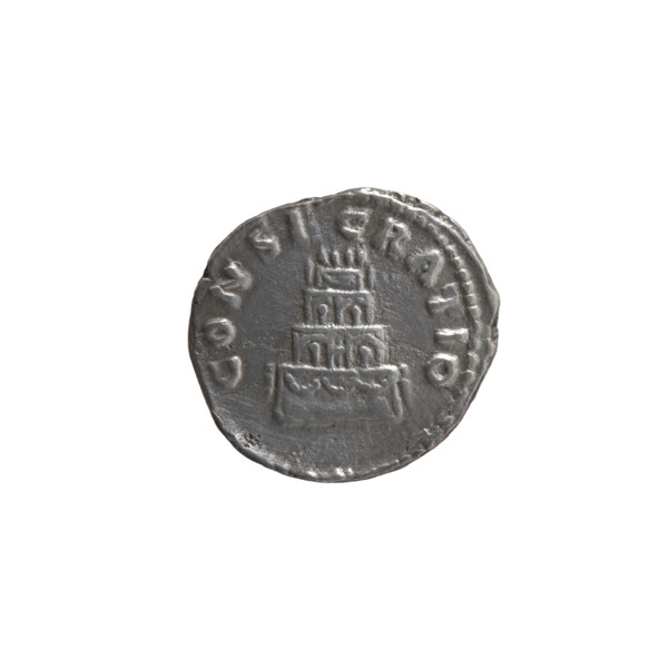 Denarius of Lucius Verus (130–169; Roman emperor 161–169) and Marcus Aurelius (121–180; Roman