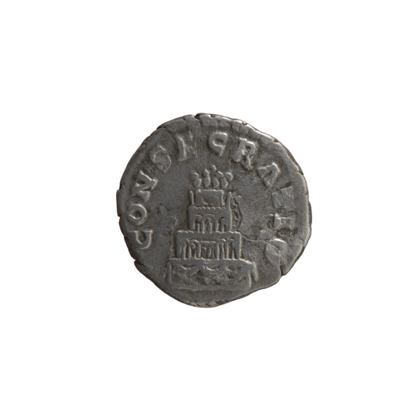 Denarius (subaerate), issuers: Lucius Verus (130–169; Roman emperor 161–169) and Marcus Aurelius