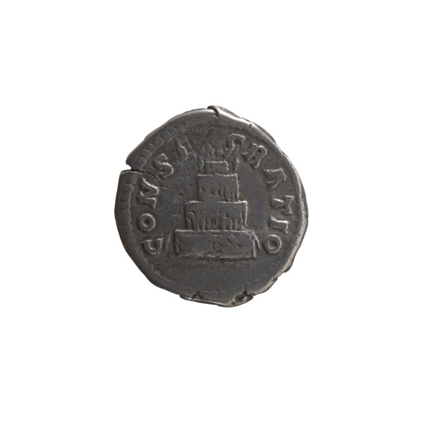 Denarius, after 161. Obverse: Head of Antoninus Pius without a covering facing right, inscription