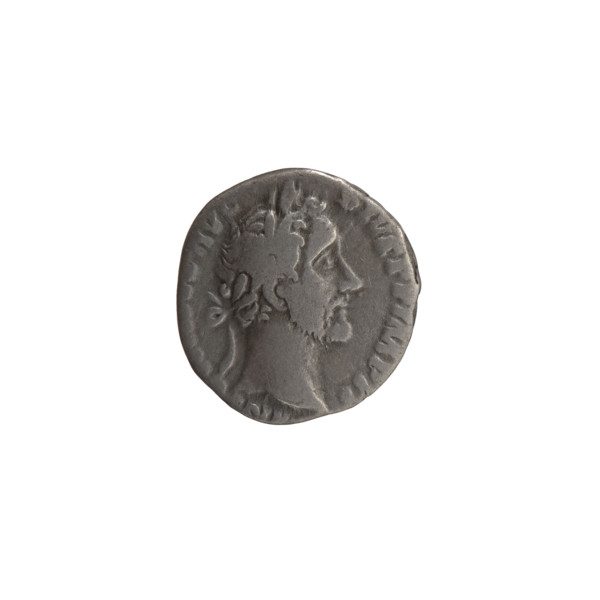 Denarius, Antoninus Pius (86–161; Roman emperor 138–161) — obverse: head of the emperor in a laurel