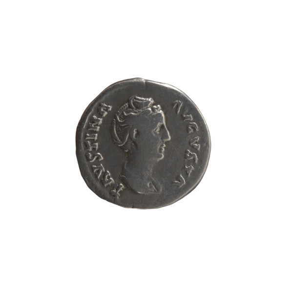 Denarius, Antoninus Pius (86–161; Roman emperor 138–161), issuer; Faustina the Elder (98–141; Roman