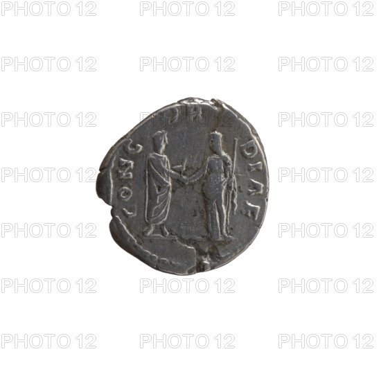 Denarius of Antoninus Pius (reign 138–161). Obverse: bust of Faustina I in drapery facing right,