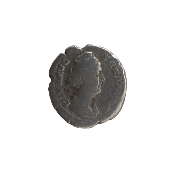 Denarius, posthumous issue depicting Faustina the Elder (98–141; Roman empress 138–141) and