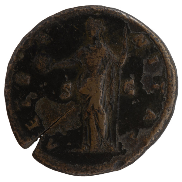 Sestertius, posthumous issue for Faustina the Elder (98–141; Roman empress 138–141), issued under