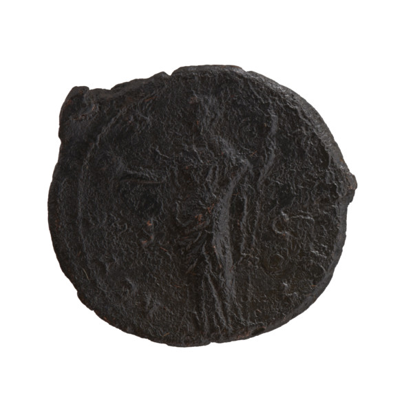 Bust of Faustina I in drapery and veil facing right, inscription DIVA AVGVSTA - FAVSTINA around;