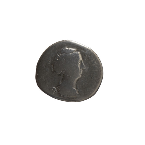 Denarius, posthumous issue of Faustina the Elder (98–141; Roman empress 138–141); issuer Antoninus