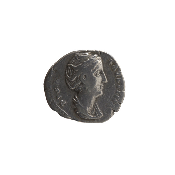 Denarius, posthumous issue for Faustina the Elder (98–141; Roman empress 138–141), struck under