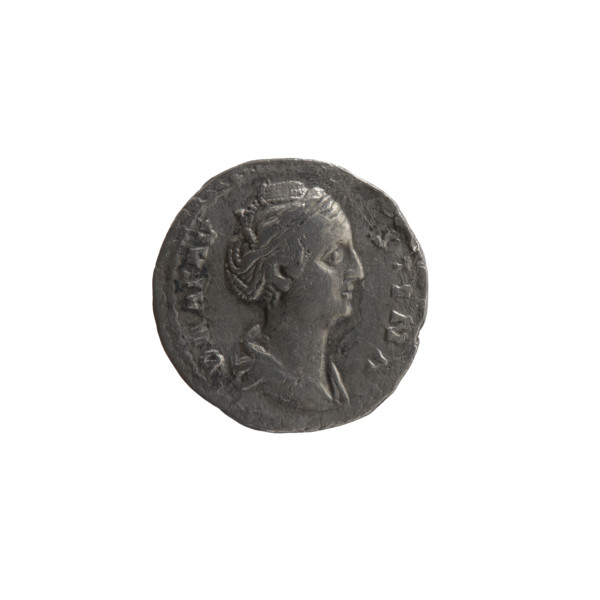 Denarius, posthumous issue of Faustina the Elder (98–141; Roman empress 138–141); issuer Antoninus