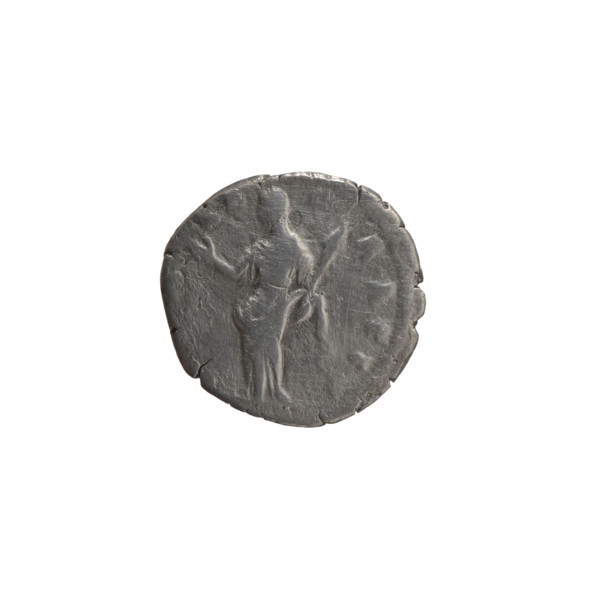 Denarius, posthumous issue for Faustina the Elder (98–141; Roman empress 138–141). Obverse: Bust of
