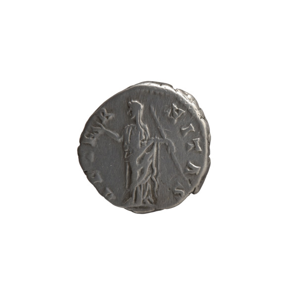 Denarius of Antoninus Pius (86–161; Roman emperor 138–161), issued for Faustina the Elder (98–141;