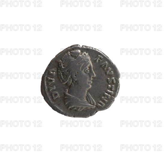 Denarius, posthumous issue for Faustina the Elder (98–141; Roman empress 138–141), struck under