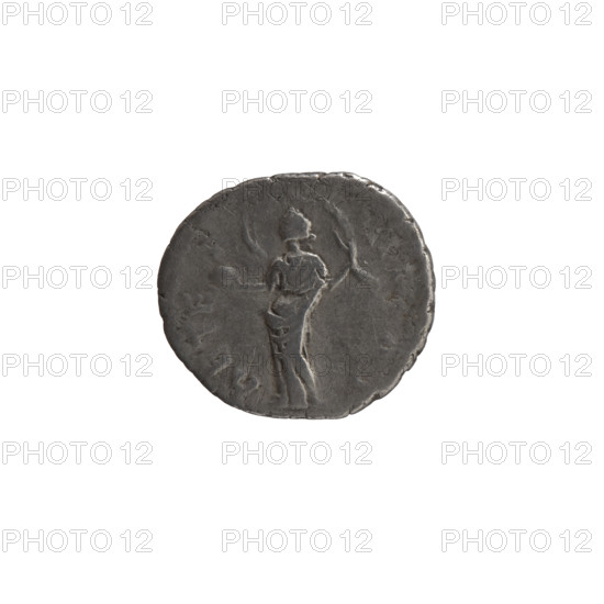 Denarius, posthumous issue for Faustina the Elder (98–141; Roman empress 138–141). Obverse: Bust of