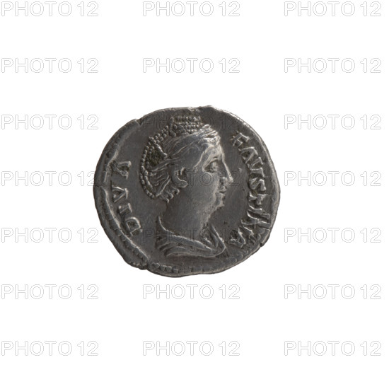 Denarius, posthumous issue for Faustina the Elder (98–141; Roman empress 138–141), struck under