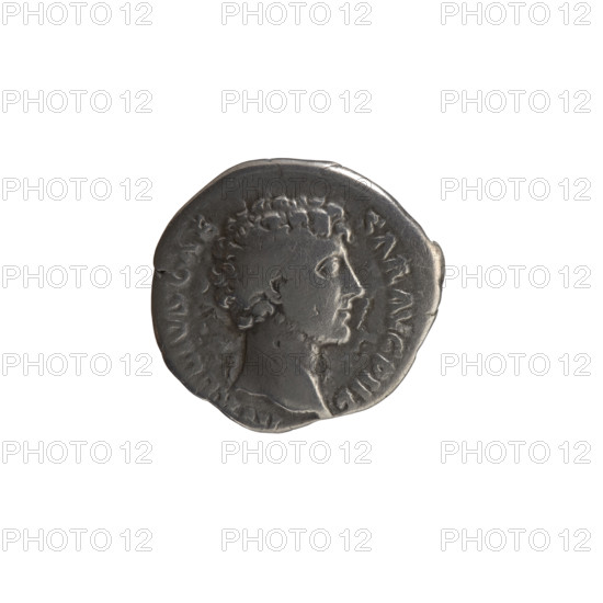 Denarius, Marcus Aurelius (121–180; Roman emperor 161–180), caesar 139–161; issuer: Antoninus Pius
