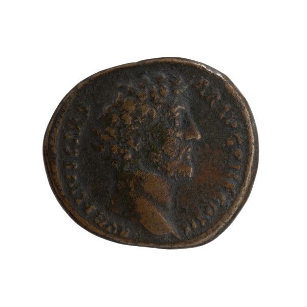 Dupondius/as, Marcus Aurelius (121–180; Roman emperor 161–180), caesar 139–161; issuer: Antoninus