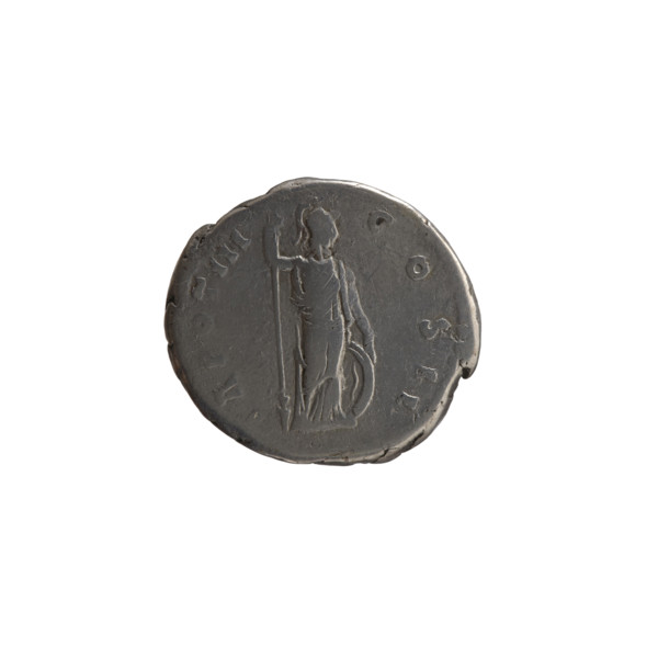 Denarius; obverse: Head of young Marcus Aurelius without a cap to the right, inscription 'AVRELIVS