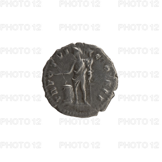 Denarius, Marcus Aurelius (121–180; Roman emperor 161–180), issued when Caesar 139–161; obverse: