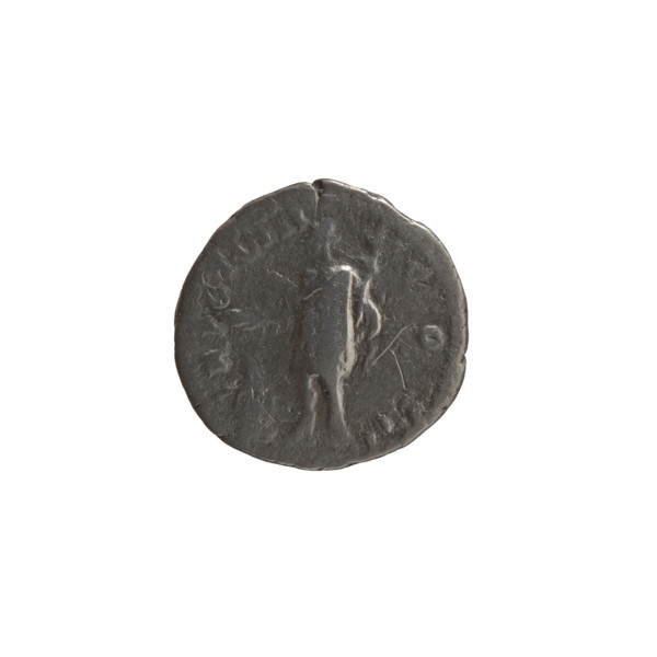 Denarius, ca. 153–154. Obverse: Head of young Marcus Aurelius bare, right; legend 'AVRELIVS CAES -