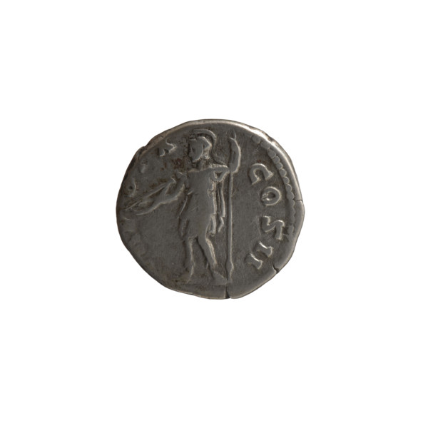 Denarius, ca. 155–156 CE. Obverse: Head of young Marcus Aurelius without a cap to the right,
