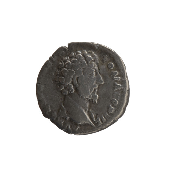Denarius, Marcus Aurelius (121–180; Roman emperor 161–180), caesar 139–161; Antoninus Pius (86–161;