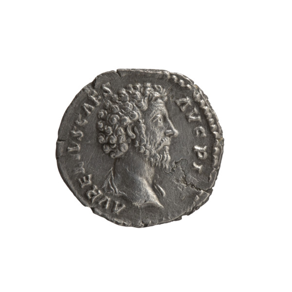 Denarius, Marcus Aurelius (121–180; Roman emperor 161–180), Caesar 139–161; Antoninus Pius (86–161;