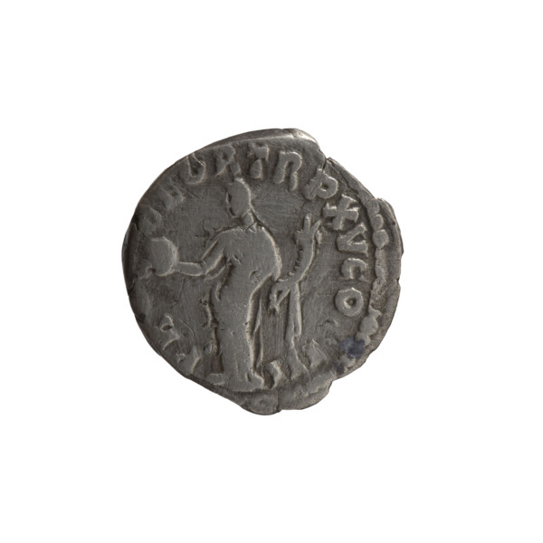 Denarius of Marcus Aurelius (121–180; Roman emperor 161–180), obverse: head of Marcus Aurelius
