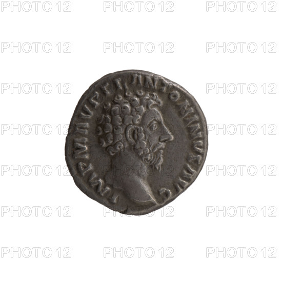 Denarius, Marcus Aurelius (121–180; Roman emperor 161–180), issuer: Marcus Aurelius. Obverse: head