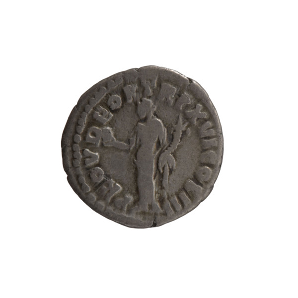 Denarius of Marcus Aurelius (121–180; Roman emperor 161–180), 161–162. Obverse: Head of Marcus