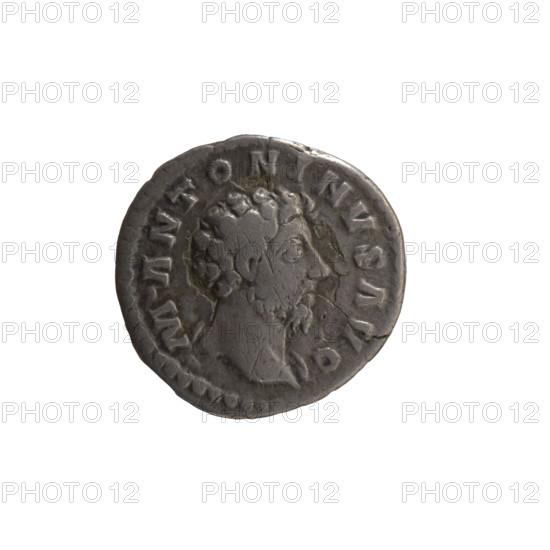 Denarius, Marcus Aurelius (121–180; Roman emperor 161–180), issuer Marcus Aurelius; obverse: head